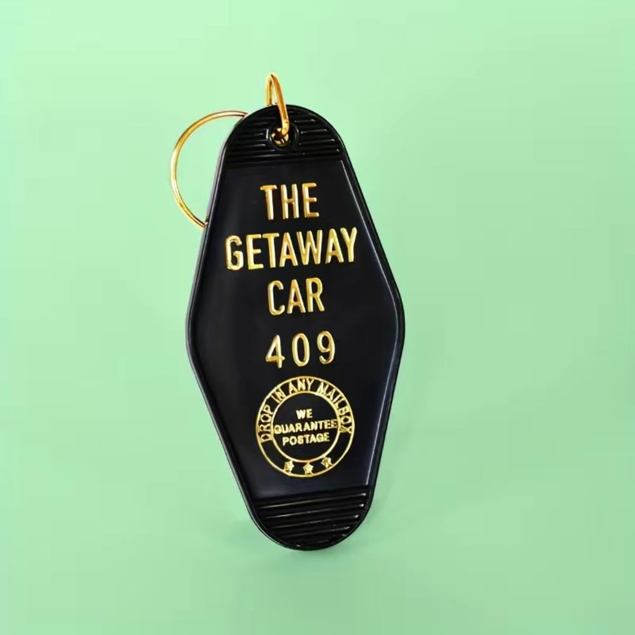 Retro Motel Style Getaway Car Keychain