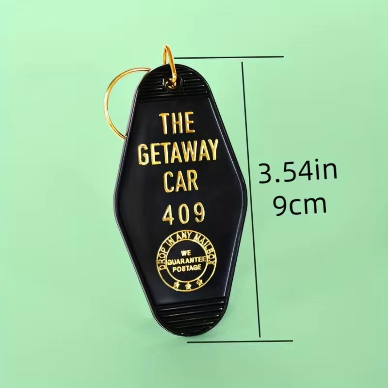 Retro Motel Style Getaway Car Keychain