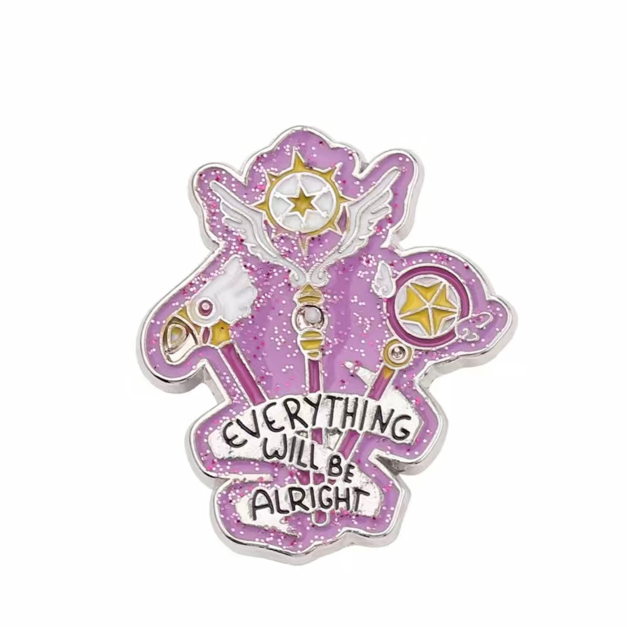 Everything Will Be Alright Enamel Pin