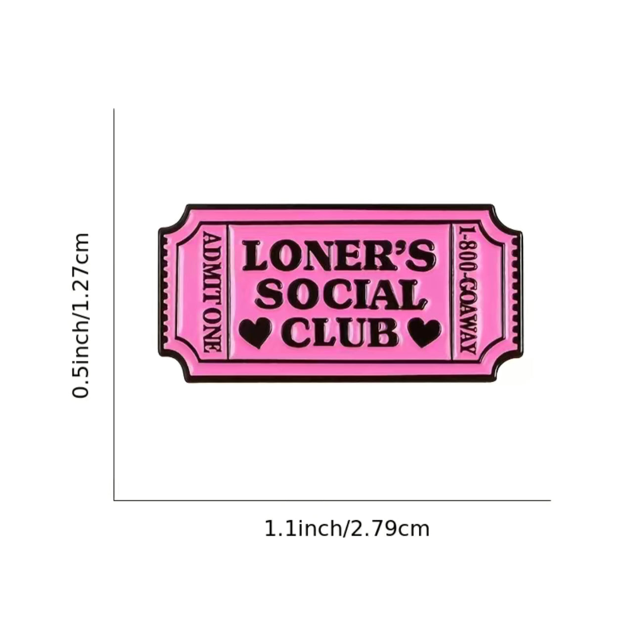 Loner's Social Club Enamel Pin