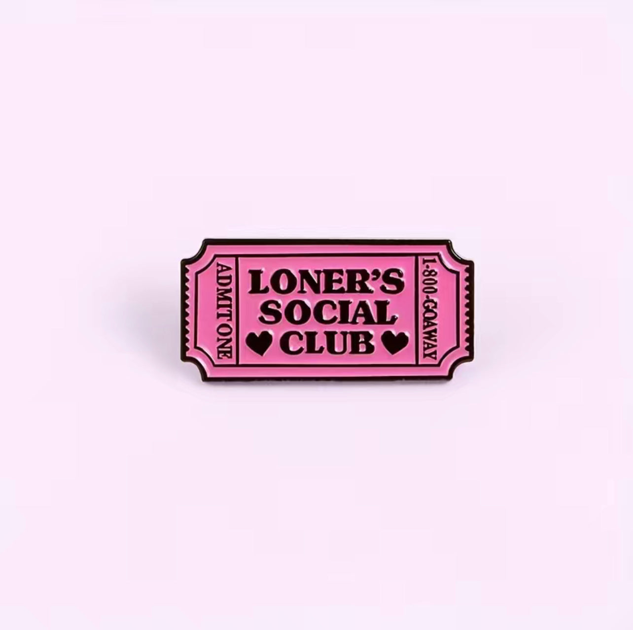 Loner's Social Club Enamel Pin