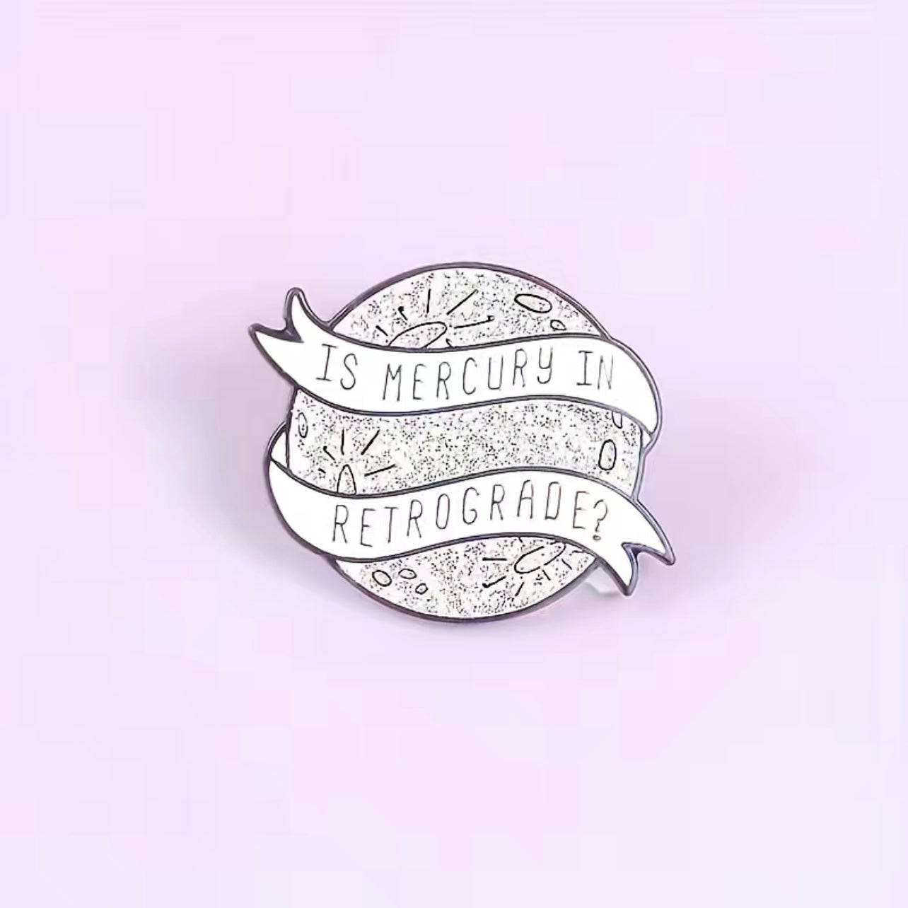 Mercury Retrograde Enamel Pin